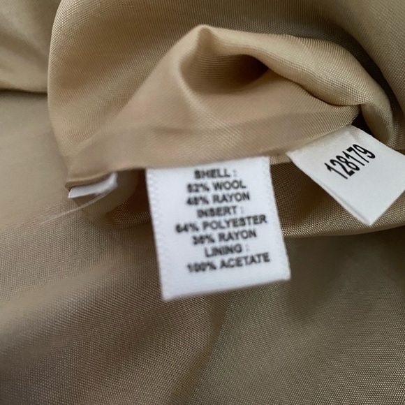 Loft Camel Wool Blend Skirt With Embellishments - Picture 8 of 8